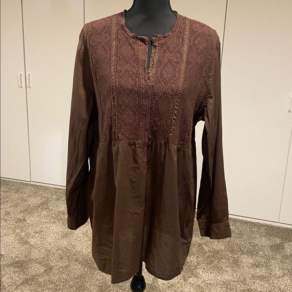 Caribbean Joe Chocolate Brown Top
